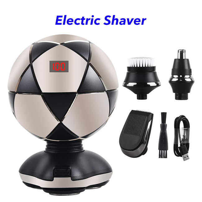 4 in 1 Bald Shaver Waterproof Electric Head Shavers for Men LED