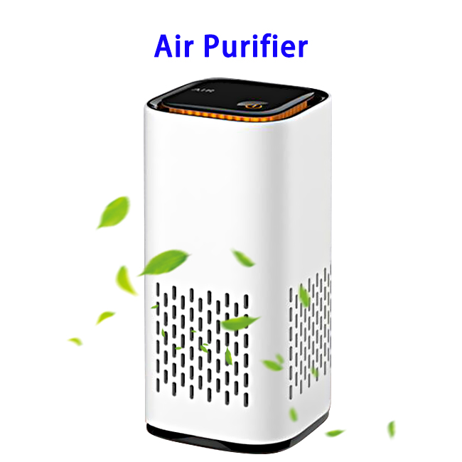 CE ROHS FCC Negative Ions Generator Hepa Filter Air Cleaner USB Charge