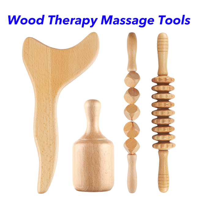 Wood Lymphatic Drainage Massage Tool Anti Cellulite Wood Massage Therapy Tools Manufacturers or