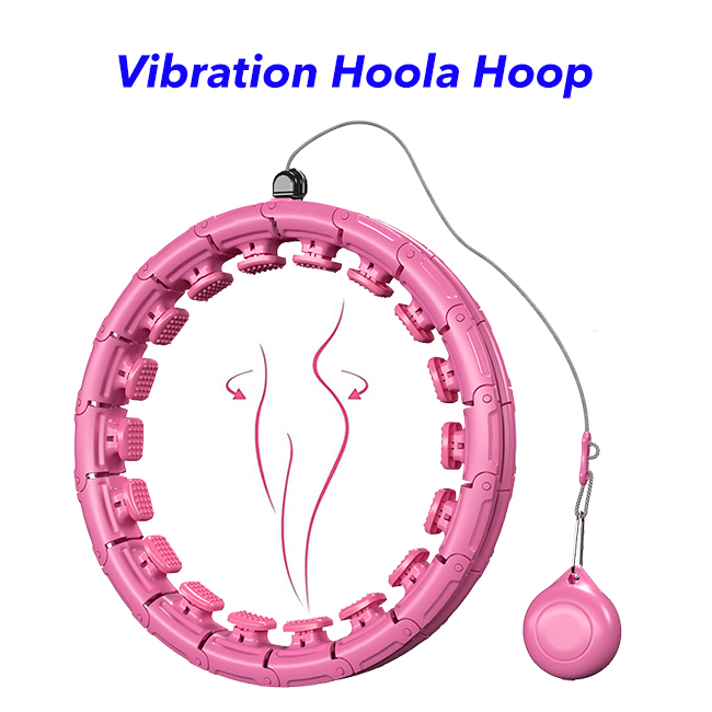 Weighted Hula Hoop 3.2lb With Wavy Ridges - ACU Hoop For Weight Loss & Core Fitness (Rainbow Colors)