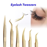 Professional Eyelash Extensions Tweezers Volume Tweezers Precision Stainless Steel Lash Tweezers