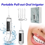 Rechargeable IPX7 Waterproof Powerful Water Flosser Portable Dental Pull-out Oral Irrigator Teeth Cleaner