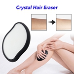 Painless Magic Crystal Glass Hair Remover Crystal Hair Remover for Women and Men(Black)