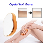 Painless Magic Crystal Glass Hair Remover Crystal Hair Remover for Women and Men(Orange)