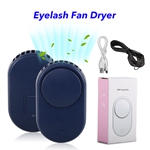 Mini Eyelash Fan Dryer USB Air Conditioning Blower for Eyelash Extension Application (Blue)