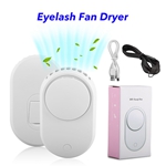 Mini Eyelash Fan Dryer USB Air Conditioning Blower for Eyelash Extension Application (White)