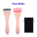Face Roller Massager Face and Body Massage Instrument Massage Face Roller(Pink)