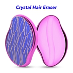 Painless Magic Crystal Nano Glass Hair Remover Crystal Hair Eraser for Women and Men(Purple)