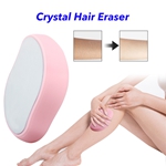 Painless Magic Crystal Glass Hair Remover Crystal Hair Remover for Women and Men(Pink)