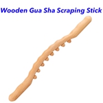 Wooden Massage Stick Muscle Relaxation Massage Tool for All Body Back Belly Shoulder 8 Beads Gua Sha Massage Stick