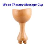 Upgrade Wooden Massage Cup Mushroom Head Roller Wood Therapy Swedish Cup Lymphatic Drainage Massager (Beech)