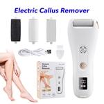 Hard Skin Remover Electric Callus Remover Scrubber Pedicure Tools with Vacuum(White)