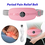 USB Heating Pads Menstrual Cramps Menstrual Heating Pad Period Pain Relief Wrap Belt(Pink)