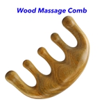 Wood Therapy Tools Natural Sandalwood Scalp Wood Hair Comb Wooden Hair Comb for Women (Green sandalwood)