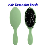 Ultra-soft Bristles Women Ergonomic Detangling Brush Wet And Dry Hair Detangler Hair Brush (Dark Green)