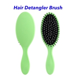 Ultra-soft Bristles Women Ergonomic Detangling Brush Wet And Dry Hair Detangler Hair Brush (Light Green)