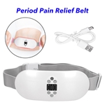 Portable Women Heating Pain Relief Device Period Pain Relief Device Massage Belly(White)