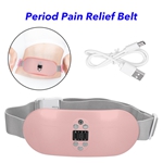 Portable Women Heating Pain Relief Device Period Pain Relief Device Massage Belly(Pink)