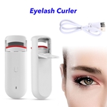 Portable Electric Lash Curler Heated Eyelash Curler Long Lasting Natural Lashes (White)