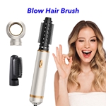 3 in 1 Hot Air Comb Brush Hair Straightener Volumizer Hair Curler Hair Dryer(White)