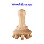 Scalp Mushroom Massager Handheld Massager Body Brush Natural Wood Therapy Massage Tool