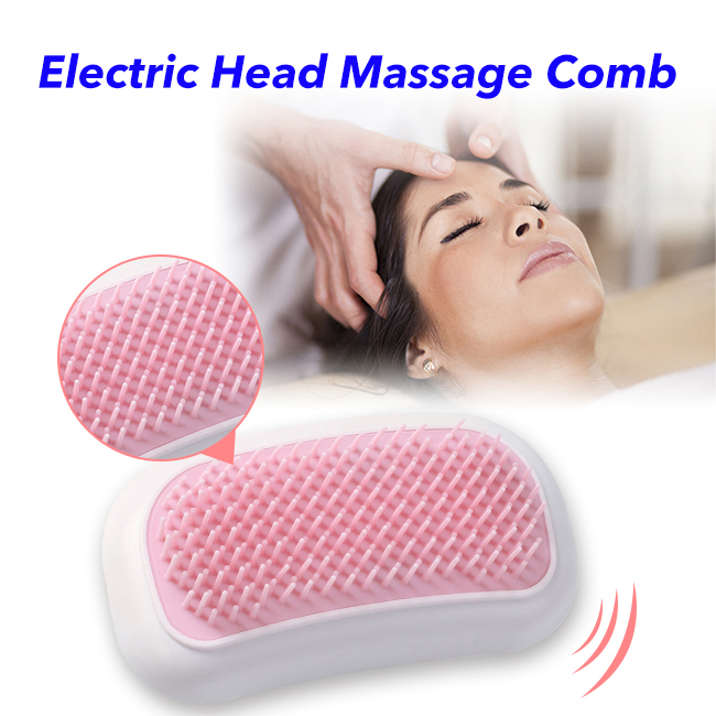 Portable Electric Hair Comb Vibrating Massage Mini Head Scratching Electric Head Massage Comb