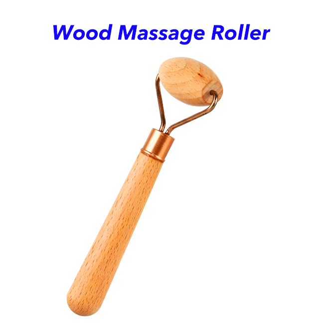 Handheld Wooden Face Roller Wood Therapy Massage Tools Wood Roller