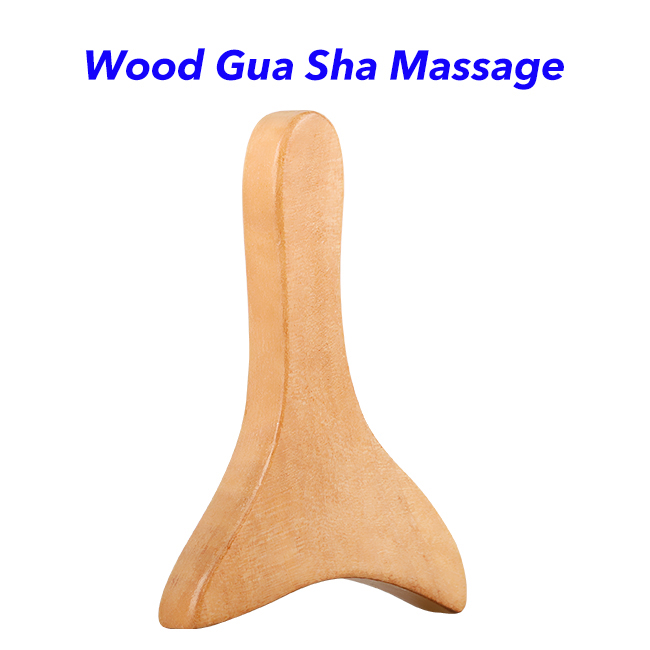 Handheld Lymphatic Drainage Scalp Massager Wood Wood Therapy Massage Tools 