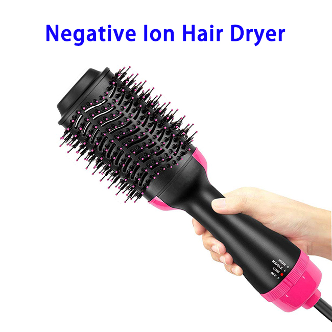 Professional Styling Brush One-Step Hair Dryer Volumizer Brush with 3 Heat Settings 