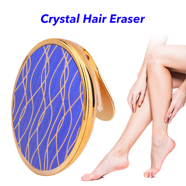 Magic Crystal Nano Glass Hair Remover Painless Arms Body Crystal Hair Eraser(Yellow)