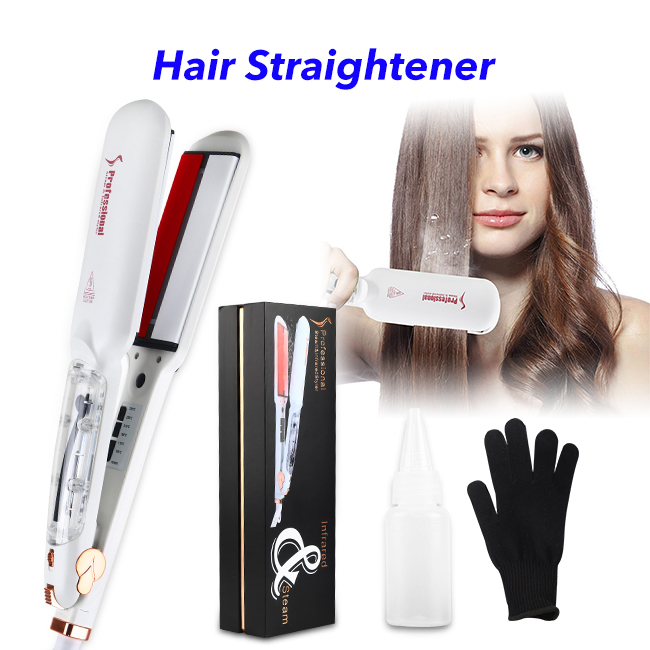 Flat Iron Ceramic Coating Steam Hair Straightener Hair Steam Pod Hair Straightner(hair  Straightener)