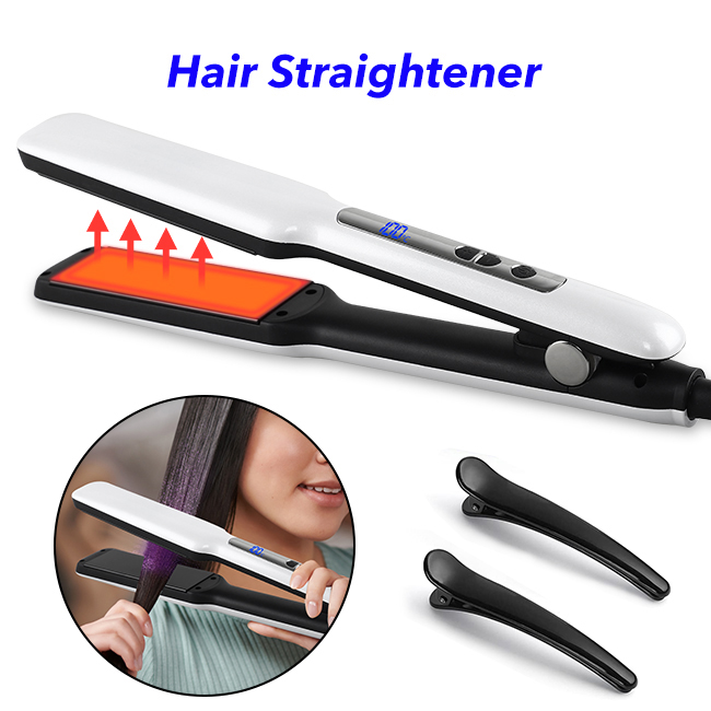 LED Digital Display Hair Straightener Anti Scald Ceramic Heating Up Fast Straightener Professional Flat Iron