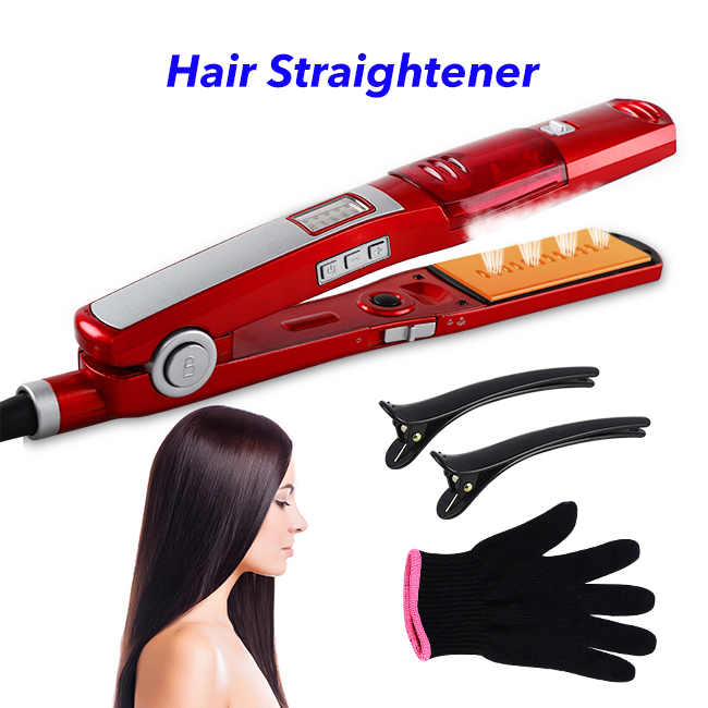 Ceramic Coating Steam Hair Straightener Hair Steam Pod Hair Straightner Steampod Flat Iron 