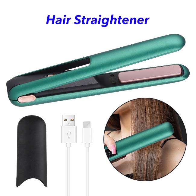 Ceramic Long Lasting Wireless Hair Straightener Portable Flat Iron Hair Straightener