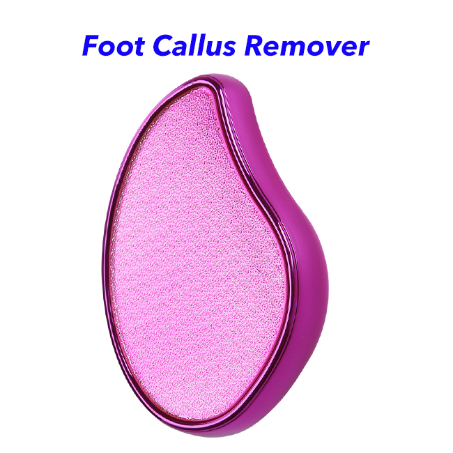Foot Care Pedicure Tools Nano Glass Foot File Foot Scrubber Callus Remover for Feet (Pink)