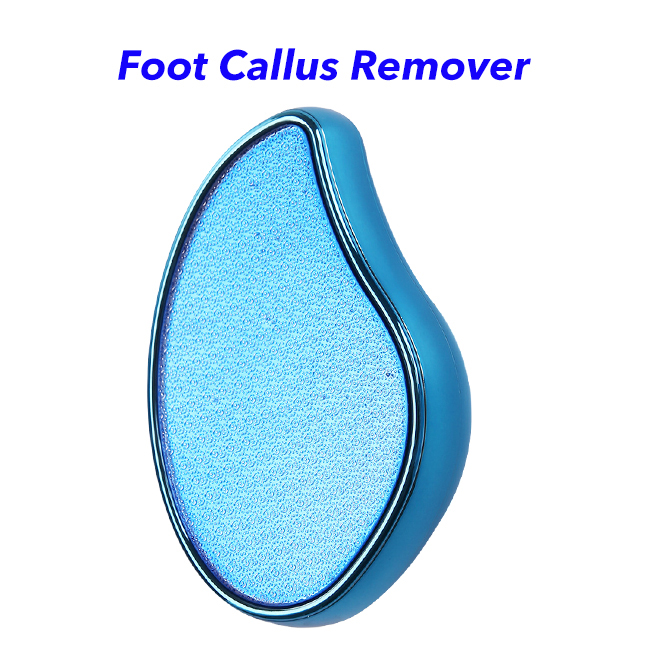Foot Care Pedicure Tools Nano Glass Foot File Foot Scrubber Callus Remover for Feet (Light Blue)