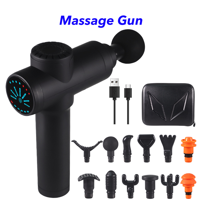 7 Speed Deep Tissue Fascial Gun Massager Muscle Massage Gun with Pressure Sensor