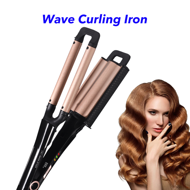 Super Fast Heat 3 Barrel Beach Waver Baby Triple Waver Deep Waves Hair Styler Professional Hair Crimper Hair Curler 