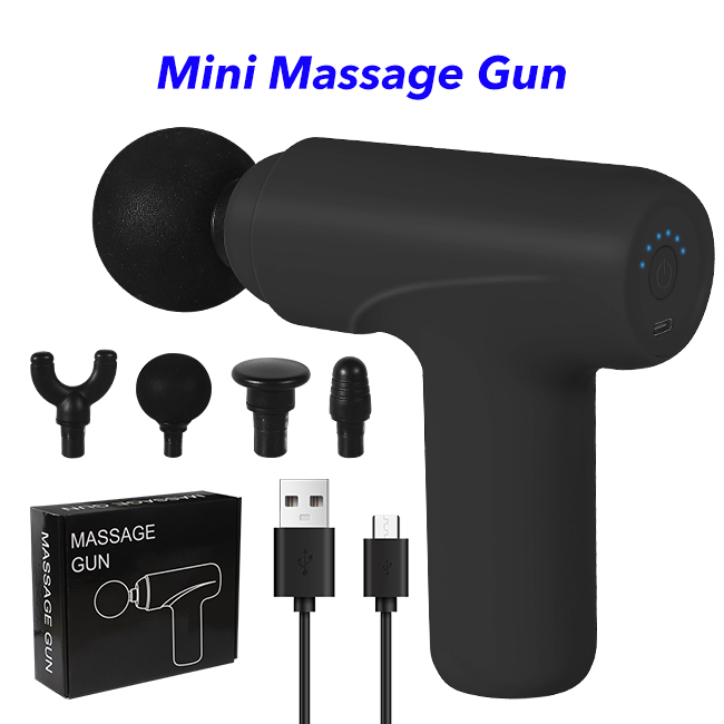 6 Speeds Fascial Gun Massager Deep Tissue Muscle Massage Gun