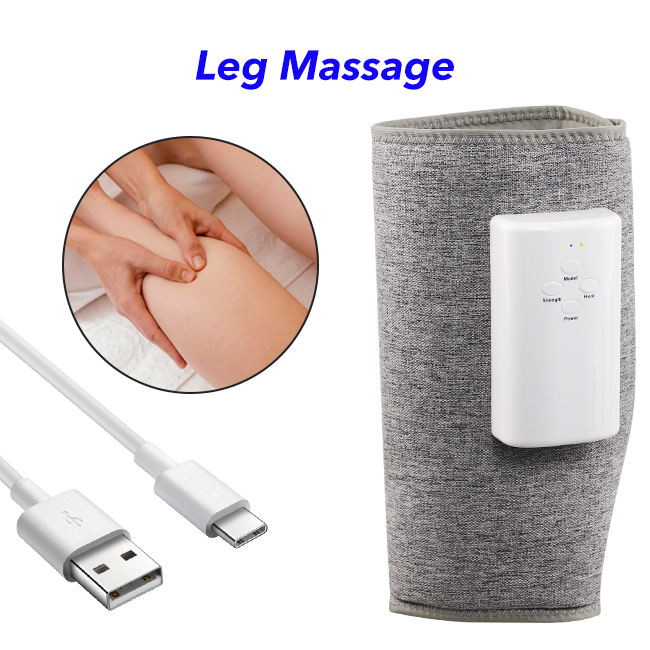 Cordless Foot Leg Massager Air Compression Calf Massager with 3 Modes