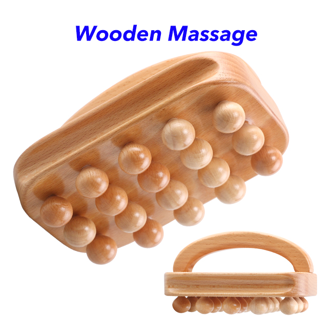Body Shaping Cellulite Remover Wood Therapy Tools Wooden Massage Brush for Body Massage