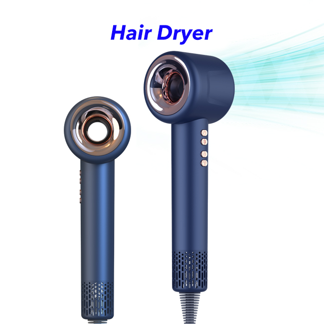 Powerful Fast Drying 110000rpm Ionic Hair Dryer Blow Dryer Fast Dry Low Noise Blow Dryer(Blue)