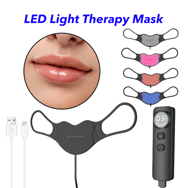 Lips Beauty Device Led Facial Masks 3 Colors Led Skin Face Led Light Therapy Mask