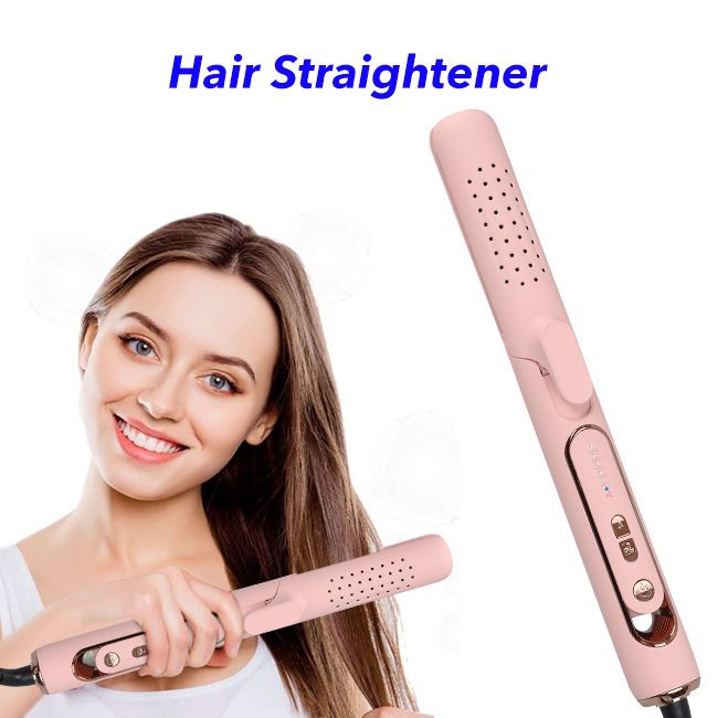 360° Airflow Styler Curling Iron 2 In 1 Hair Straightener And Curler Flat Iron With Cooling Function