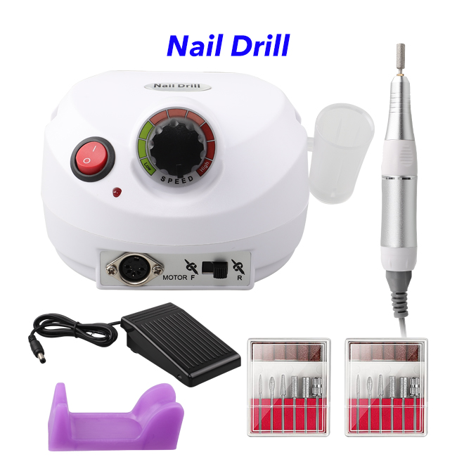 Professional Portable Pedicure Manicure Kit Nail Polishing Machine Electric Nail Drill