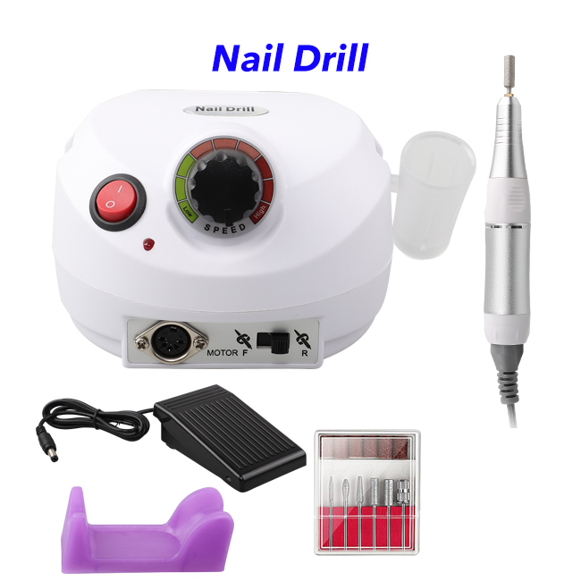 Professional Portable Pedicure Manicure Kit Nail Polishing Machine Electric Nail Drill
