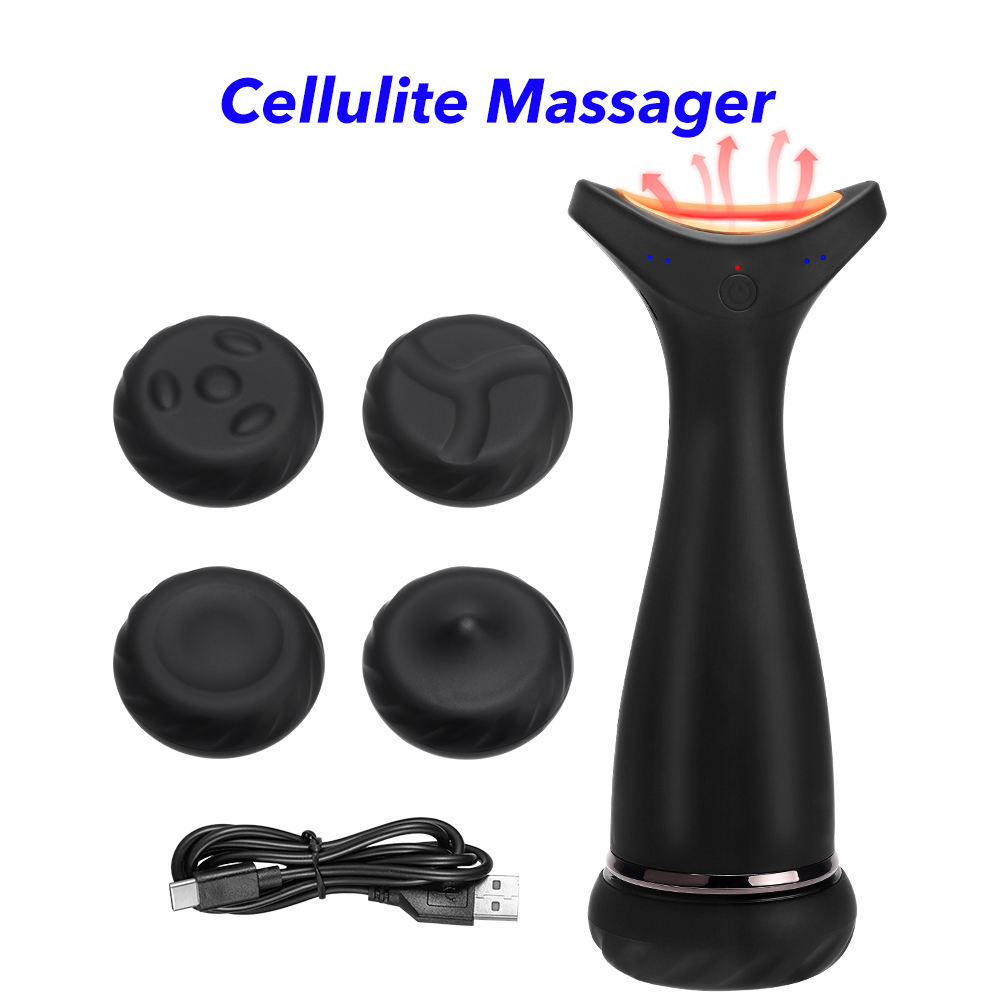 Type-C Charging 4 Speeds Anti Cellulite Electric Cellulite Body Slimming Massager Heated Body Sculpting Massager