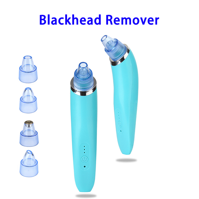 Professional Facial USB Rechargeable Blackhead Remover Pore Vacuum Cleaner (Blue)