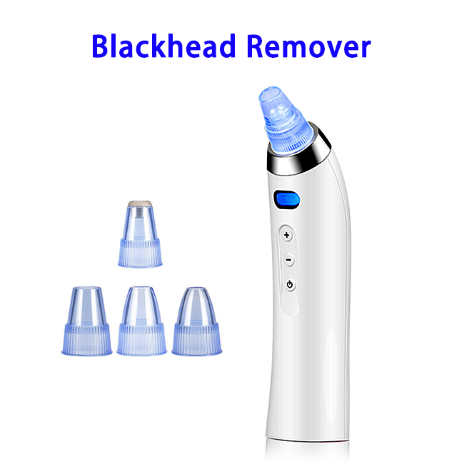 CE ROHS FDA SGS Approved 5Gears Pore Vacuum Skin Cleaner Blackhead Remover(White)