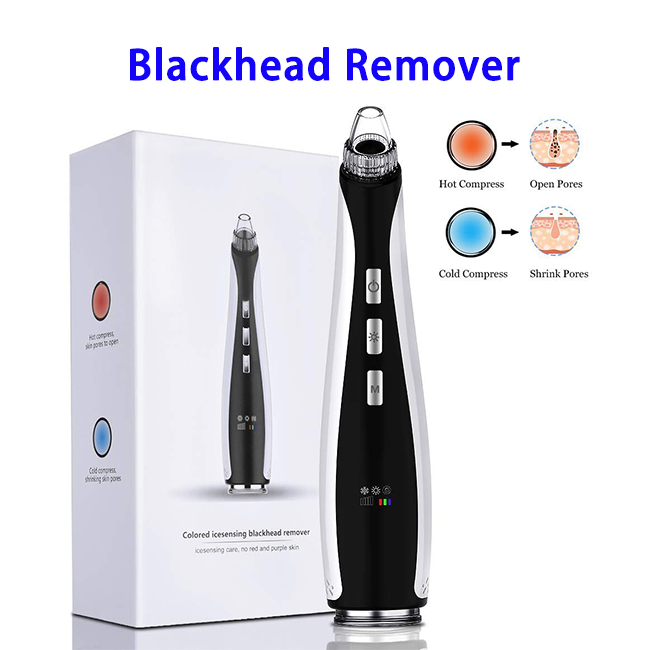 CE ROHS FCC MSDS Approved Cold & Hot Compress Pore Vacuum Blackhead Remover 
